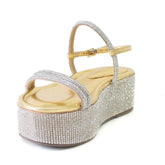 SANDALIA PLATAFORMA DOURADA DETALHE BRILHO S 21884 0003 0003 SCHUTZ - Vintedoisk